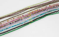 Natural GEMSTONE CHOKERS NECKLACES w/ Extender - 925 Sterling Silver Clasp - 13-14" with a 2" extender - perfect for layer or adding a charm