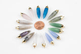 Stud Earring Gemstone Spike- 1 Pair per Order- Wholesale- 2 inches Long