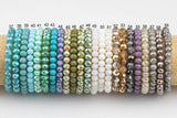 8mm Stackable Crystal Elastic Bracelets - Handmade with High Quality Elastic - WHOLESALE- 8mm 7.5"