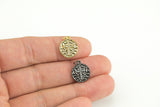 Cross CZ Diamond Pave Charm / Pendant 12mm - Gold Plated Or Gunmetal Plated