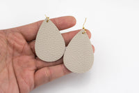 Leather Teardrop Earrings- 2 Pairs Per Order- 2.25 inches