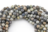 Natural Silver Picasso Jasper Beads Grade AAA Round 6mm, 8mm, 10mm, 12mm Smooth Gemstone Beads