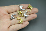 9 Cute Dolphin Charm 21x12mm 522-10716