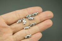 26 Love Candy PEWTER BEADS/SPACERS 10x5mm 506-14106