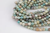 Natural MYSTIC AMAZONITE Beads faceted round sizes. 4mm, 6mm, 8mm, 10mm, 12mm, 14mm-Full Strand 15.5 inch Strand AAA Quality Gemstone Beads