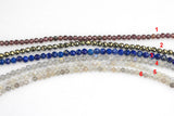 Dainty Sterling Silver Gemstone Bracelets - Moonstone, Labradorite, Lapis, Pyrite, Red Garnet - 7 inches with 2 inch extender - 925SS Clasp