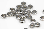 Stainless Steel Polished Beads Roundel Spacers 4mm 6mm 8mm 10mm
