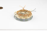 High Quality Wrap Bracelet - Double Wrap Bracelets Adjustable - Stackable Bohemian Style - Made with Crystals 3 Styles