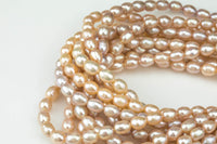 7X8mm, 9X12mm AA Quality Potato Freshwater Pearl- Peach