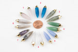 Extra Long Gemstone Spikes ~7*28mm - 1 pc - Dendrite Opal, Quartz, Jade, Labradorite, White Labradorite, Chalcedony, Rose Quartz