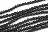 Natural Matte Black Onyx Beads Black Onyx Matte Beads 4mm 6mm 8mm 12mm 14mm Onyx High Quality in Round Full Strand 15 inch Gemstone Beads