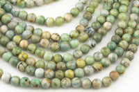 Natural Green Spring Fire Agate, High Quality in Round, 6mm, 8mm, 10mm, 12mm- Full 16 inch strand AAA Quality Smooth Gemstone Beads