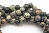Natural Outback Jasper- Faceted Round sizes. 4mm, 6mm, 8mm, 10mm, 12mm, 14mm- Full 15.5 Inch Strand Gemstone Beads