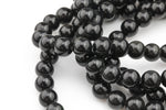 Natural High Quality Black Obsidian Beads , Round, 6mm, 8mm, 10mm, 12mm, 14mm, 16mm AAA Quality Smooth Gemstone Beads