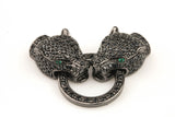 Jaguar C.z. Pave Cz Flush clasp Small Size- 1.5 inches long