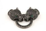 Jaguar C.z. Pave Cz Flush clasp Small Size- 1.5 inches long
