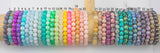 Bracelets 8mm Stackable Smooth Round Gemstone Jade Bracelets - Handmade - WHOLESALE - 8mm 7.5"