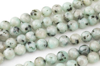 Natural Sky Mountain Blue Kiwi Jasper, High Quality in Faceted Round- 4mm, 6mm, 8mm, 10mm, 12mm, 14mm- Full Strand 16 inches Gemstone Beads