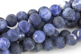 Natural Dark Blue Sodalite, High Quality in Matte Round- 6mm, 8mm, 10mm, 12mm- Full 15.5 Inch Strand AAA Quality AAA Quality Gemstone Beads