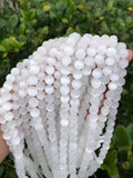 AAA Natural Selenite Beads Round Beads 6mm 8mm 10mm High Quality Real Genuine Selenite Gemstone 15.5" Strand Gemstone Beads