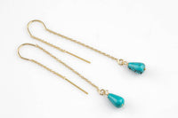 Gold Filled Threader Earrings Findings- 2.5 inches- 1 pair per order