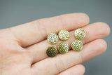 16 Round Lucky Clover BEADS 10mm 496-1475