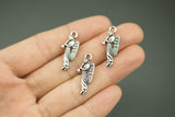 17 Angel Pewter Charms 22x10mm 564-17157