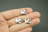 19 Dove Pigeon Charms 12x16mm 464-15792