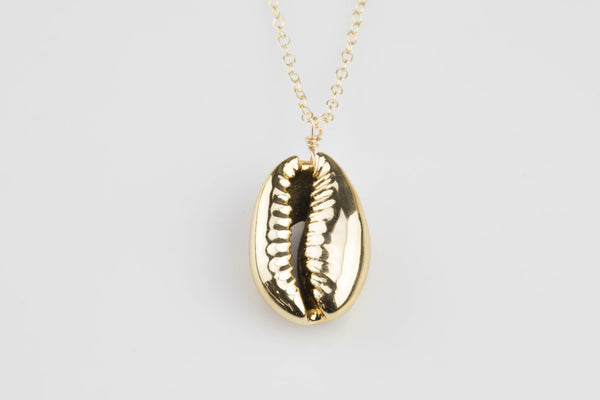 Gold Cowrie Necklace- Minimalist Jewelry- Perfect Gift -Wholesale-SCJ- Made to last!