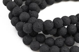 Natural Lava Rocks Diffuser Oil Round Beads - Lava Beads for Essential Oil - A Qual Full 15.5" Strand 4mm 6mm 8mm 10mm 12mm 14mm -Wholesale