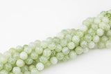 Hand Carved Jade Round Beads. A Quality -Full Strand 15.5 inch Strand 6mm, 8mm, 12mm, or 14mm Beads