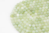 Hand Carved Jade Round Beads. A Quality -Full Strand 15.5 inch Strand 6mm, 8mm, 12mm, or 14mm Beads