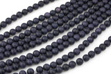 Natural Blue Sandstone Beads Matte Finished Grade AAA Beads. Full 15.5 Inch strand 4mm, 6mm, 8mm, 10mm, or 12mm Gemstone Beads