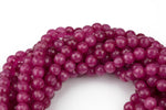 Violet Raspberry- JADE Faceted Round -Full Strand 15.5 inch Strand, 4mm, 6mm, 8mm, 12mm, or 14mm Beads-Full Strand 15.5 inch Strand