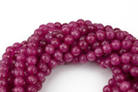 Violet Raspberry- JADE Faceted Round -Full Strand 15.5 inch Strand, 4mm, 6mm, 8mm, 12mm, or 14mm Beads-Full Strand 15.5 inch Strand