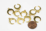 15 Center Crescent Horn Charms 15mm- 30684