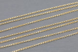 Gold Filled 2mm Rolo Chain, Wholesale, USA Made, Chain by foot Permanent Jewelry Chain