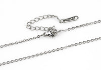 Stainless Steel Necklace HIGHEST QUALITY 14" to 16" Hypoallergenic Cross Oval Links 1.5mm - Highest Quality on Market!