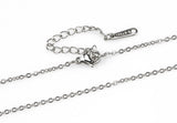 Stainless Steel Necklace HIGHEST QUALITY 14" to 16" Hypoallergenic Cross Oval Links 1.5mm - Highest Quality on Market!
