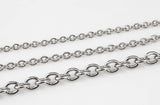 Whole Spool Stainless Steel Oval Cross Link Chain - Yard or Full Spool - High Quality Polished Stainless Steel - Hypoallergenic