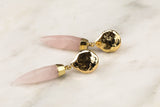 Earring stud Findings Coin Pearl Earrings Real Quality Gold Plating -With Loop on the back--Non Tarnish-2 Pairs (4 Pcs)