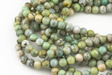 Natural Green Spring Fire Agate, High Quality in Round, 6mm, 8mm, 10mm, 12mm- Full 16 inch strand AAA Quality Smooth Gemstone Beads