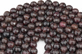 Natural Faceted Red Garnet Beads, Grade A High Quality in Faceted Round, 4mm, 6mm, 8mm, 10mm, 11mm, 12mm- Wholesale Bulk or Single Strand!