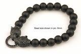 Jaguar C.z. Pave Cz Flush clasp Small Size- 1.5 inches long