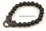 Jaguar C.z. Pave Cz Flush clasp Small Size- 1.5 inches long