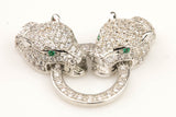 Jaguar C.z. Pave Cz Flush clasp Small Size- 1.5 inches long