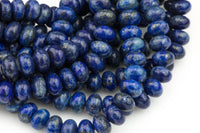 Natural LAPIS, High Quality in Roundel, 4mm, 6mm, 8mm, 10mm-Full Strand 15.5 inch Strand Gemstone Beads