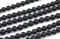 A Grade Matte Black Onyx Beads, High Quality in Faceted Round, Full Strand, 4mm 6mm 8mm 12mm or 14mm Beads- Full 15.5" Gemstone Beads