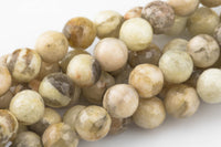 Natural Autumn Jasper, High Quality in Faceted Round, 6mm, 8mm, 10mm, 12mm- Full 15.5 Inch Strand Gemstone Beads