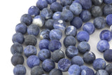 Natural Dark Blue Sodalite, High Quality in Matte Round- 6mm, 8mm, 10mm, 12mm- Full 15.5 Inch Strand AAA Quality AAA Quality Gemstone Beads
